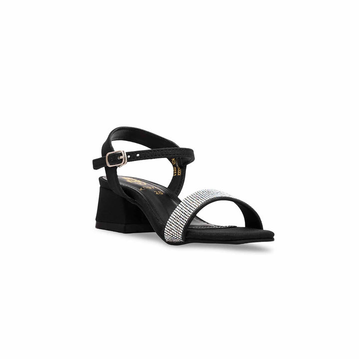 Girls Black Fancy Sandal KD9751