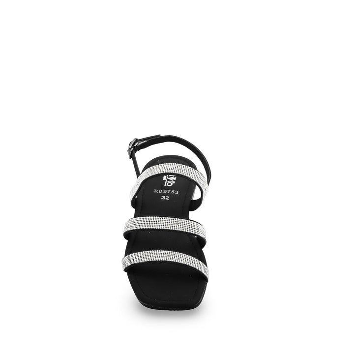 Girls Black Fancy Sandal KD9753