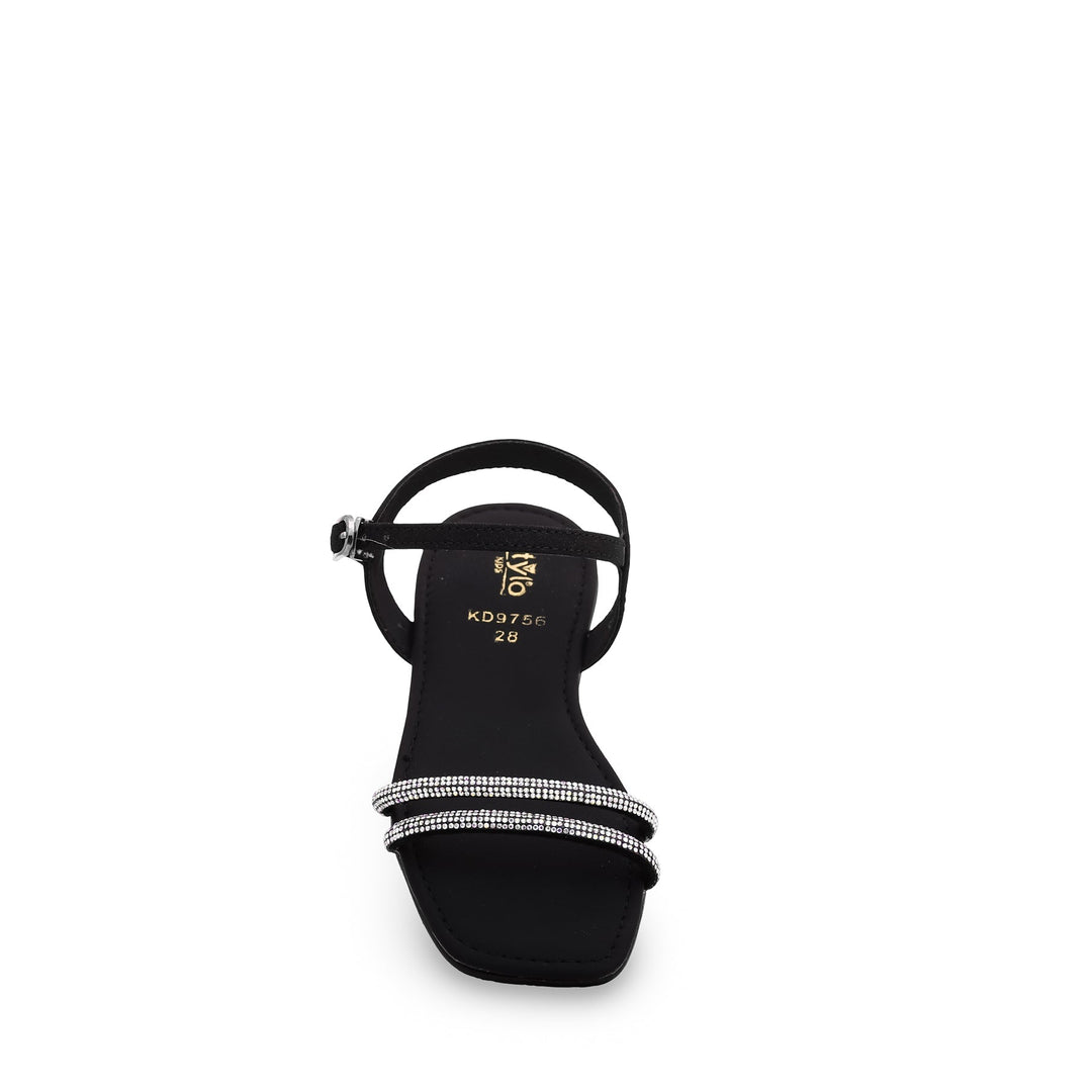 Girls Black Fancy Sandal KD9756