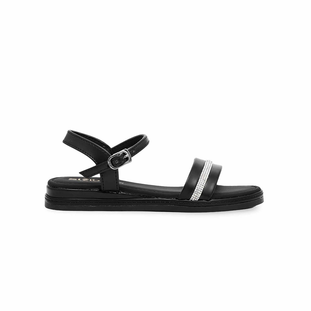 Girls Black Formal Sandal KD9775