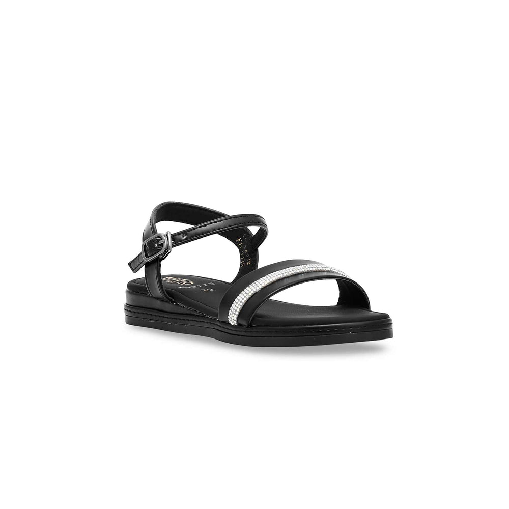 Girls Black Formal Sandal KD9775