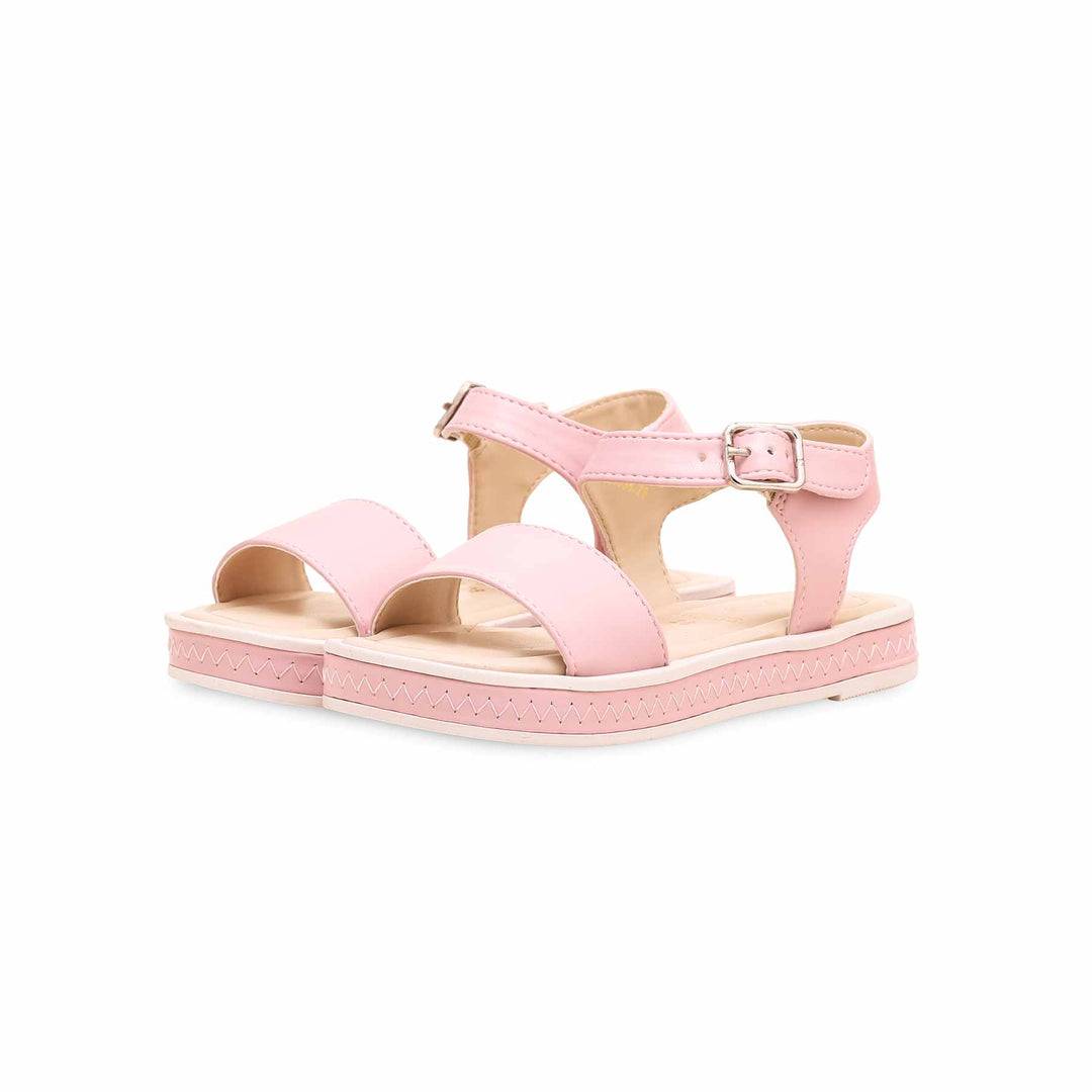 Girls Pink Formal Sandal KD9836