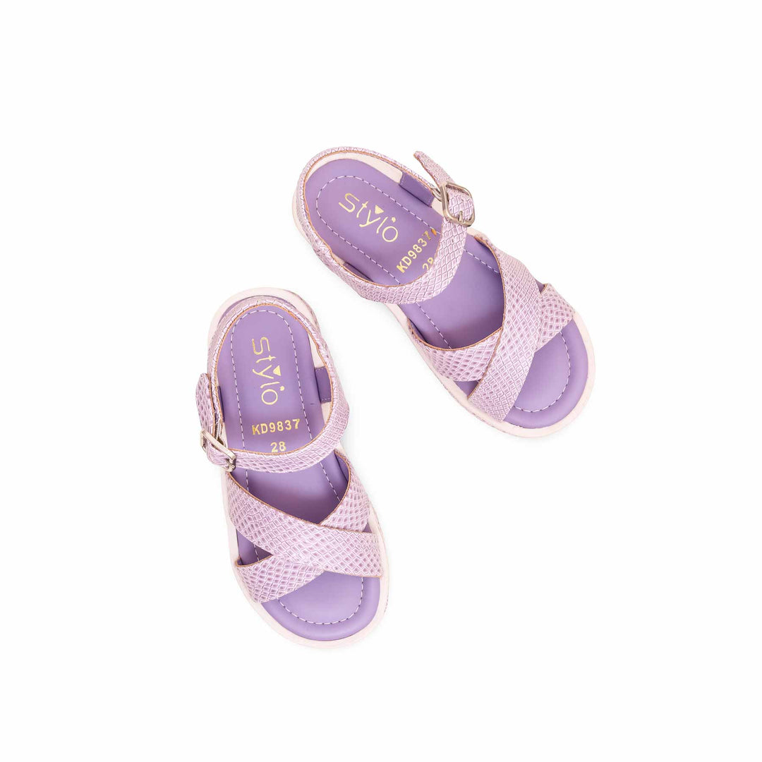 Girls Purple Formal Sandal KD9837