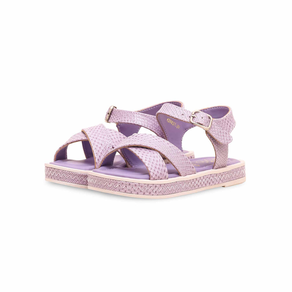 Girls Purple Formal Sandal KD9837