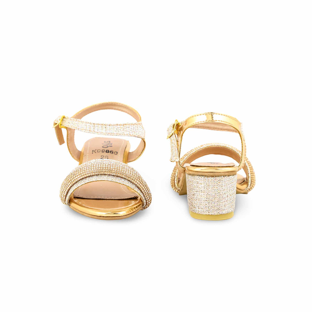 Girls Peach Fancy Sandal KD9860