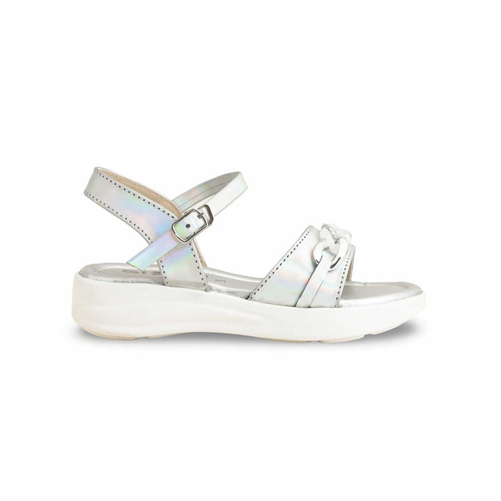Girls Silver Formal Sandal KD9867