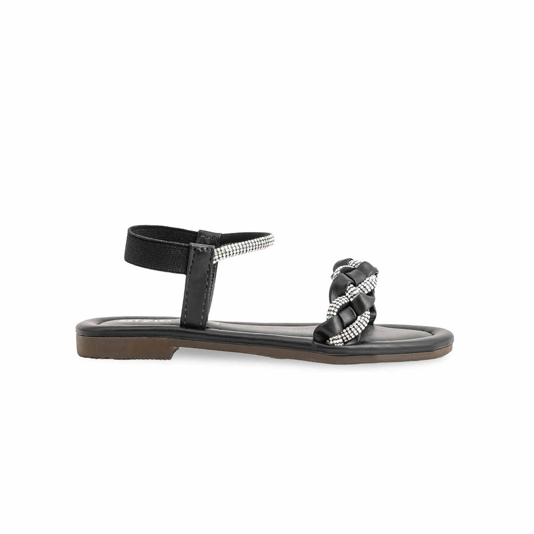 Girls Black Formal Sandal KD9875