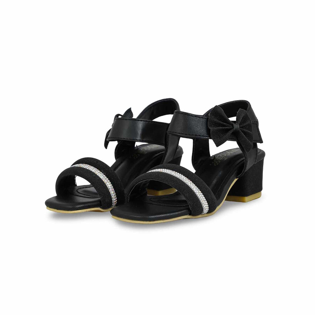 Girls Black Formal Sandal KD9879