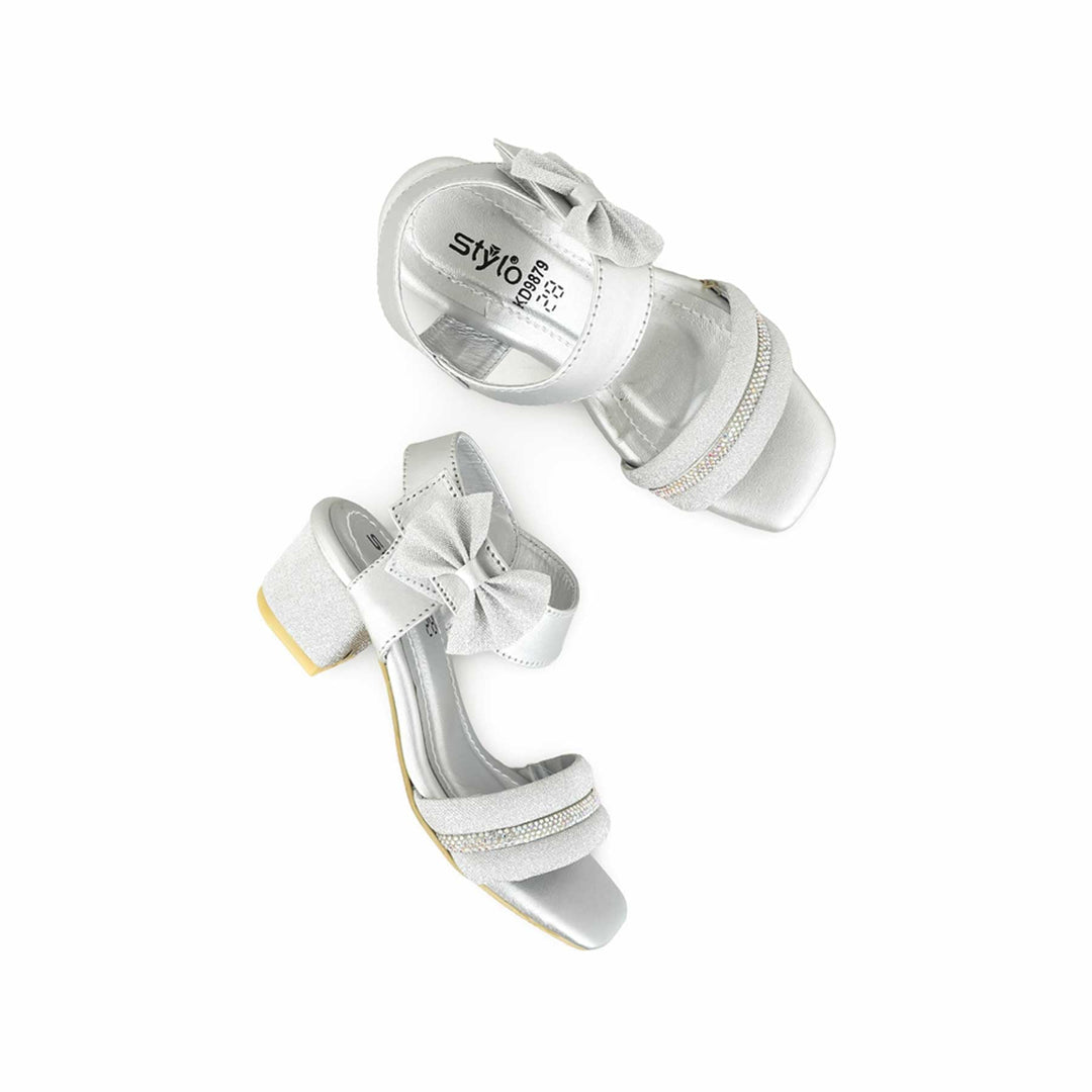 Girls Silver Formal Sandal KD9879