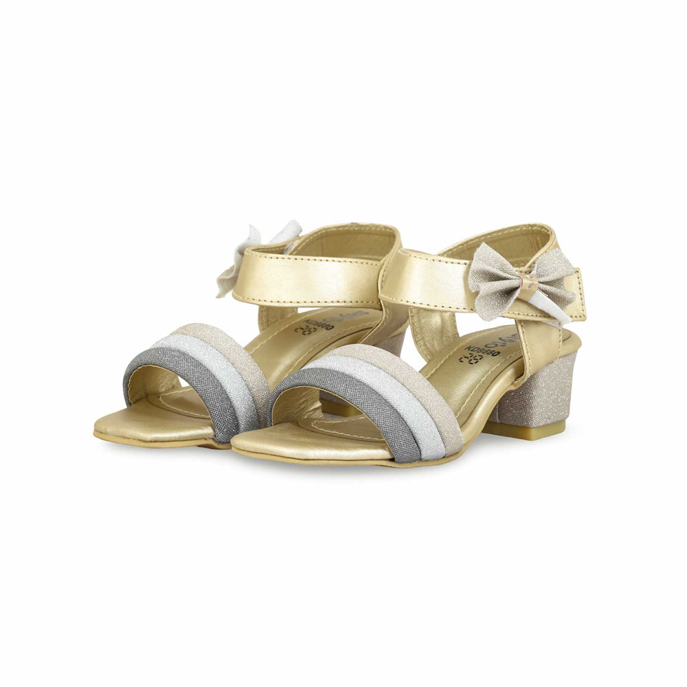 Girls Golden Formal Sandal KD9880