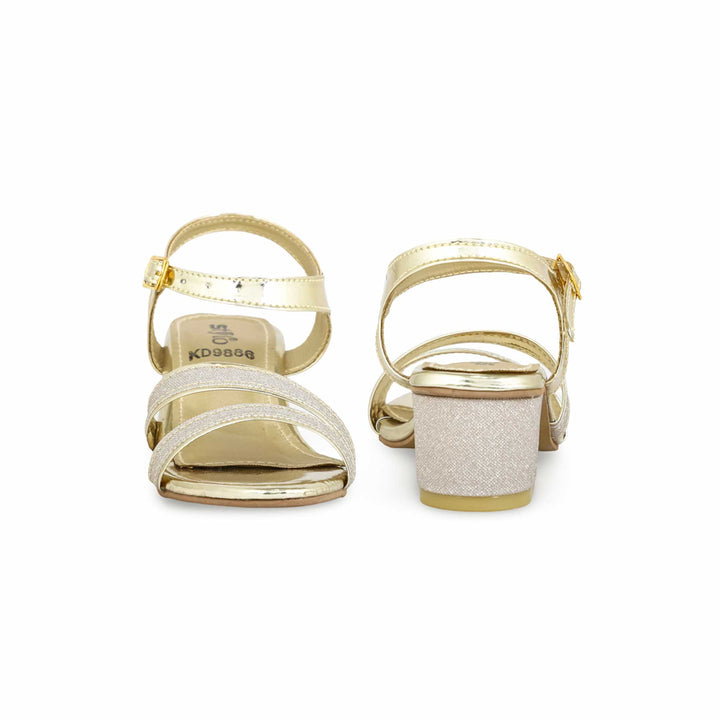 Girls Golden Formal Sandal KD9886