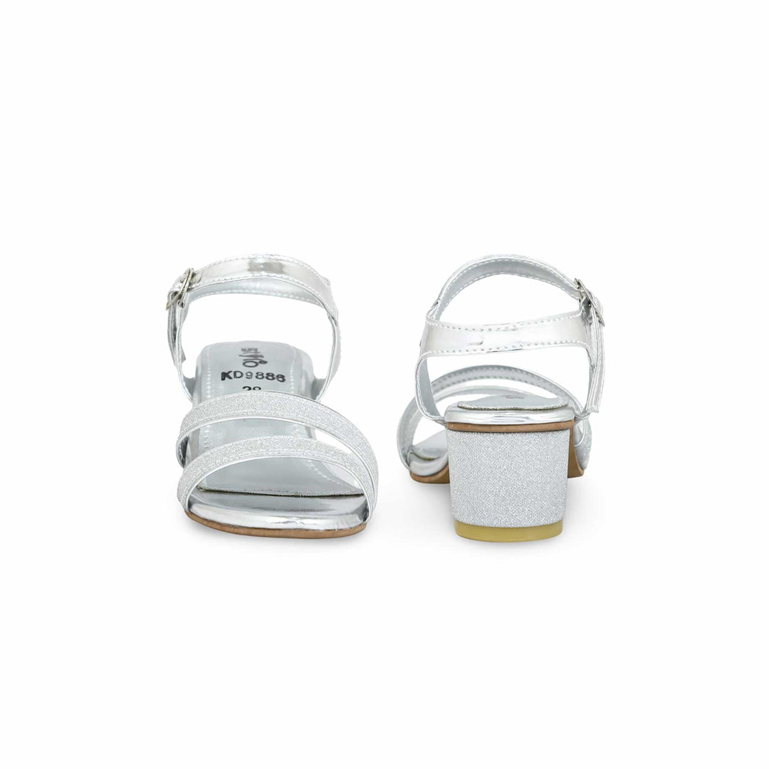 Girls Silver Formal Sandal KD9886