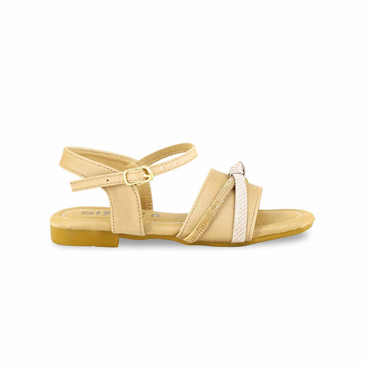Girls Brown Formal Sandal KD9888