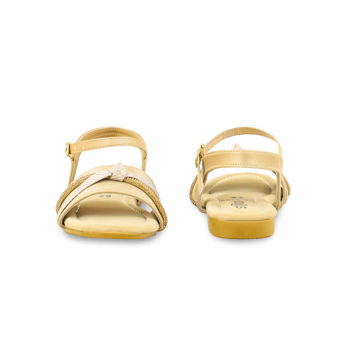 Girls Brown Formal Sandal KD9888