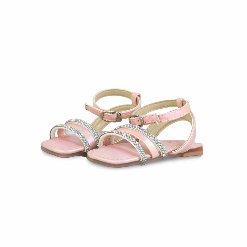Girls Pink Fancy Sandal KD9897