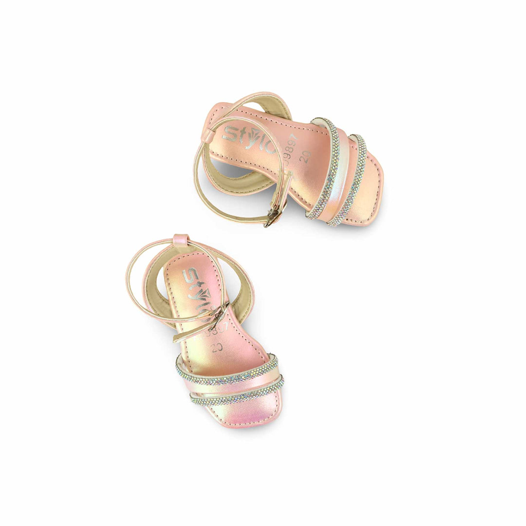 Girls Pink Fancy Sandal KD9897
