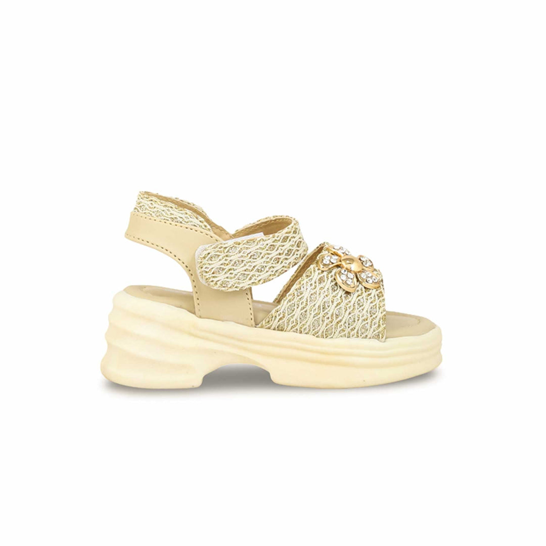 Girls Golden Formal Sandal KD9900