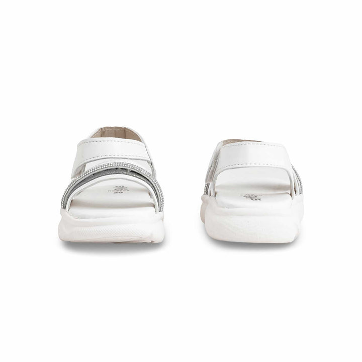 Girls White Casual Sandal KD9903