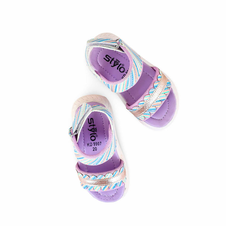 Girls Purple Casual Sandal KD9907