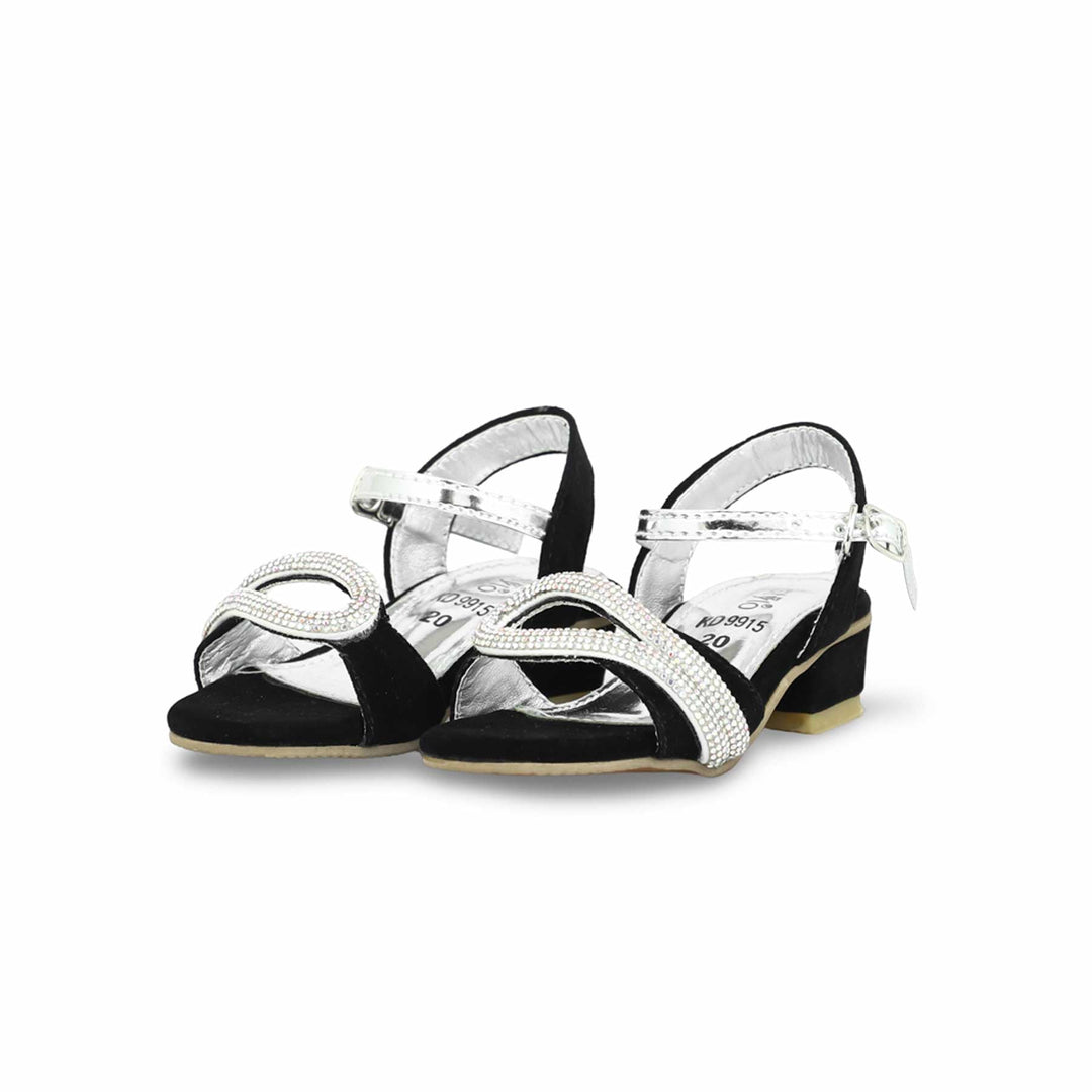 Girls Black Fancy Sandal KD9915