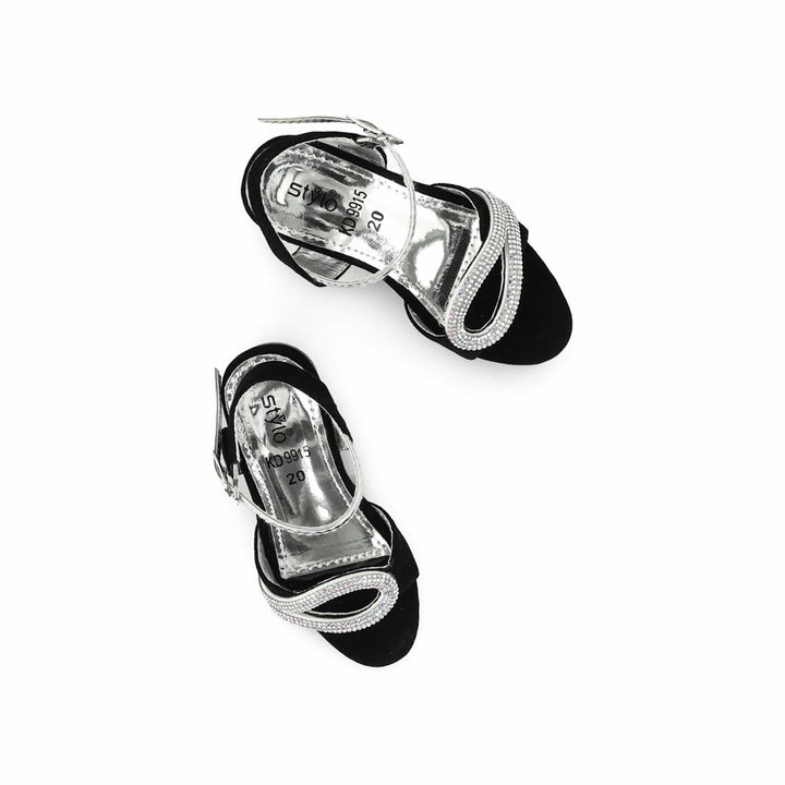 Girls Black Fancy Sandal KD9915