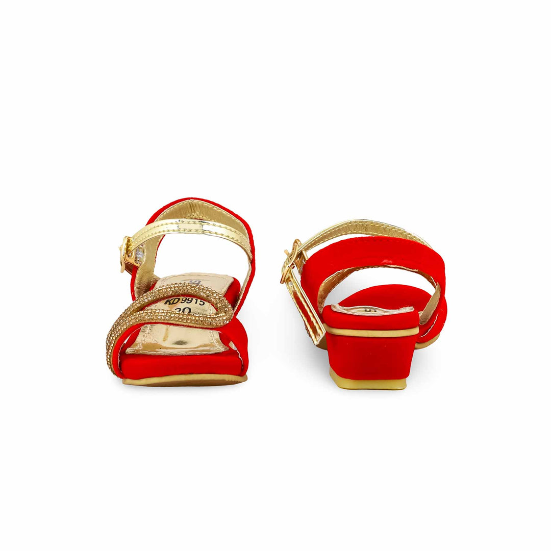 Girls Red Fancy Sandal KD9915