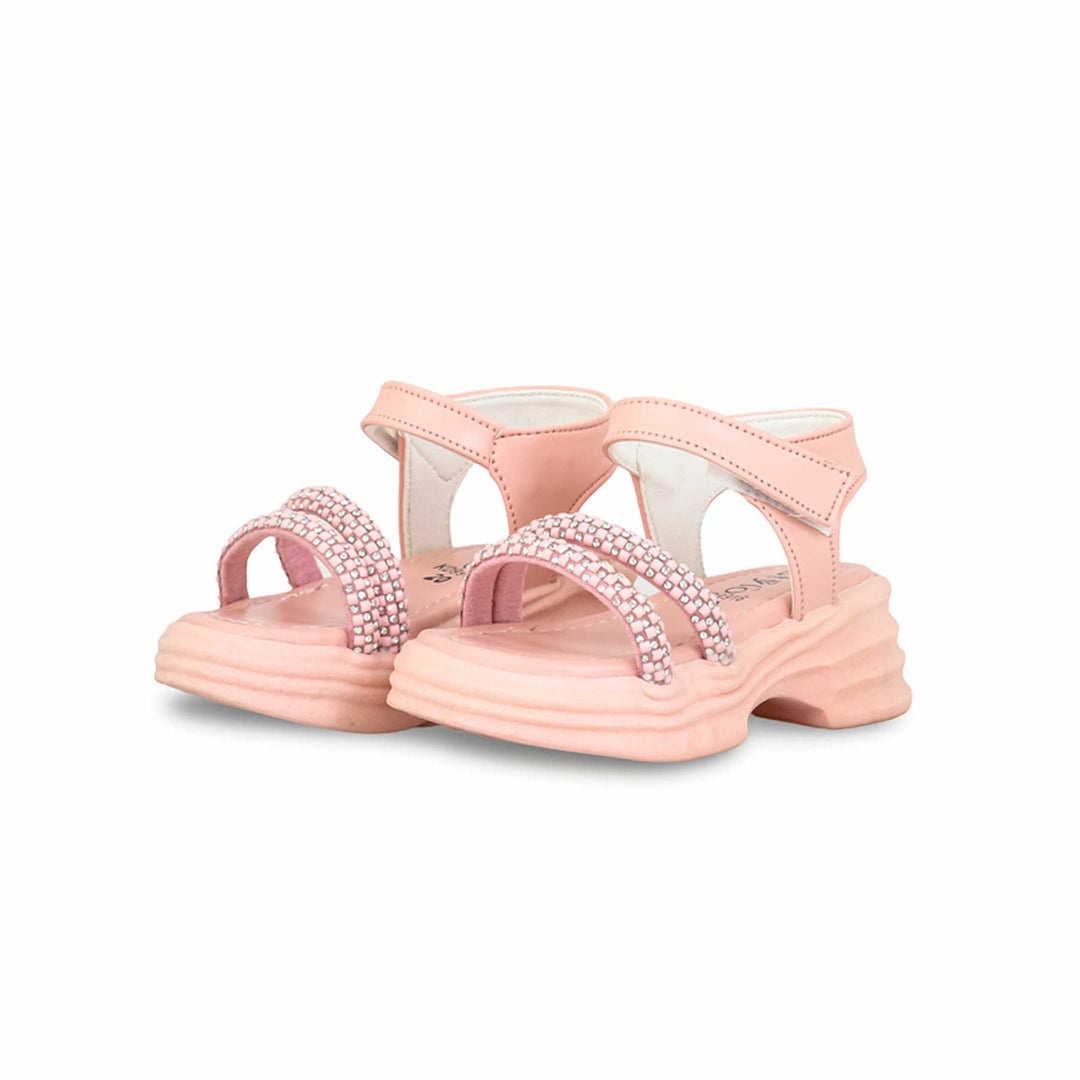Girls Pink Formal Sandal KD9916