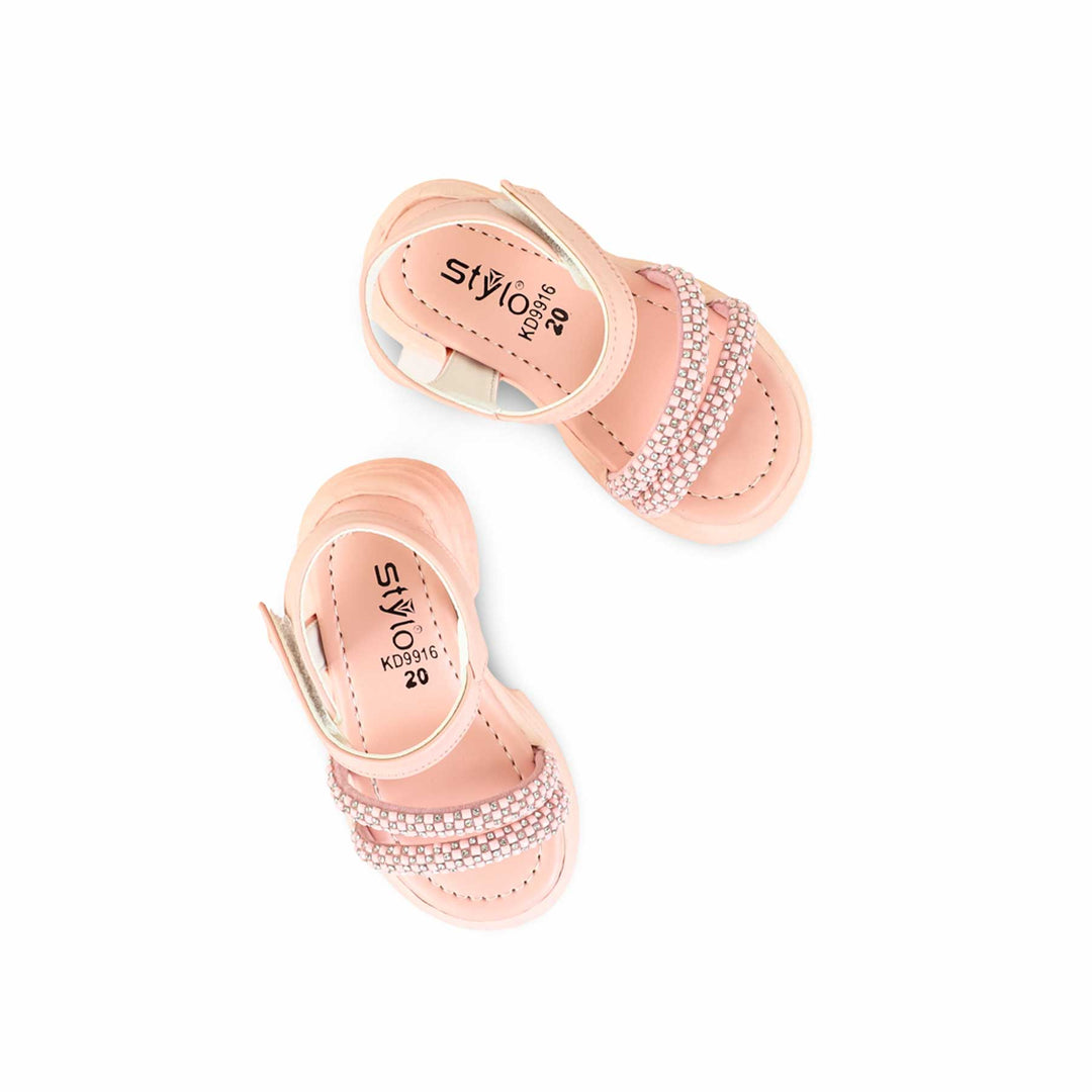 Girls Pink Formal Sandal KD9916