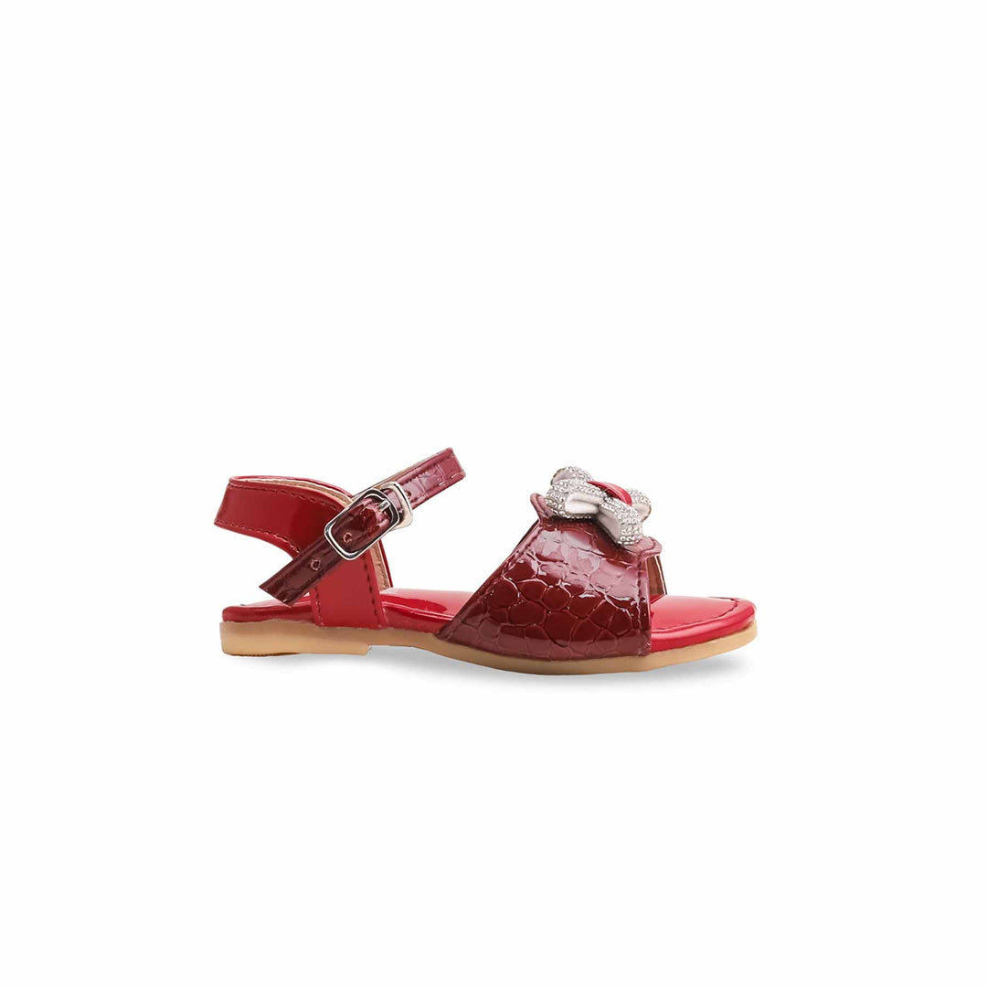 Girls Red Formal Sandal KD9928