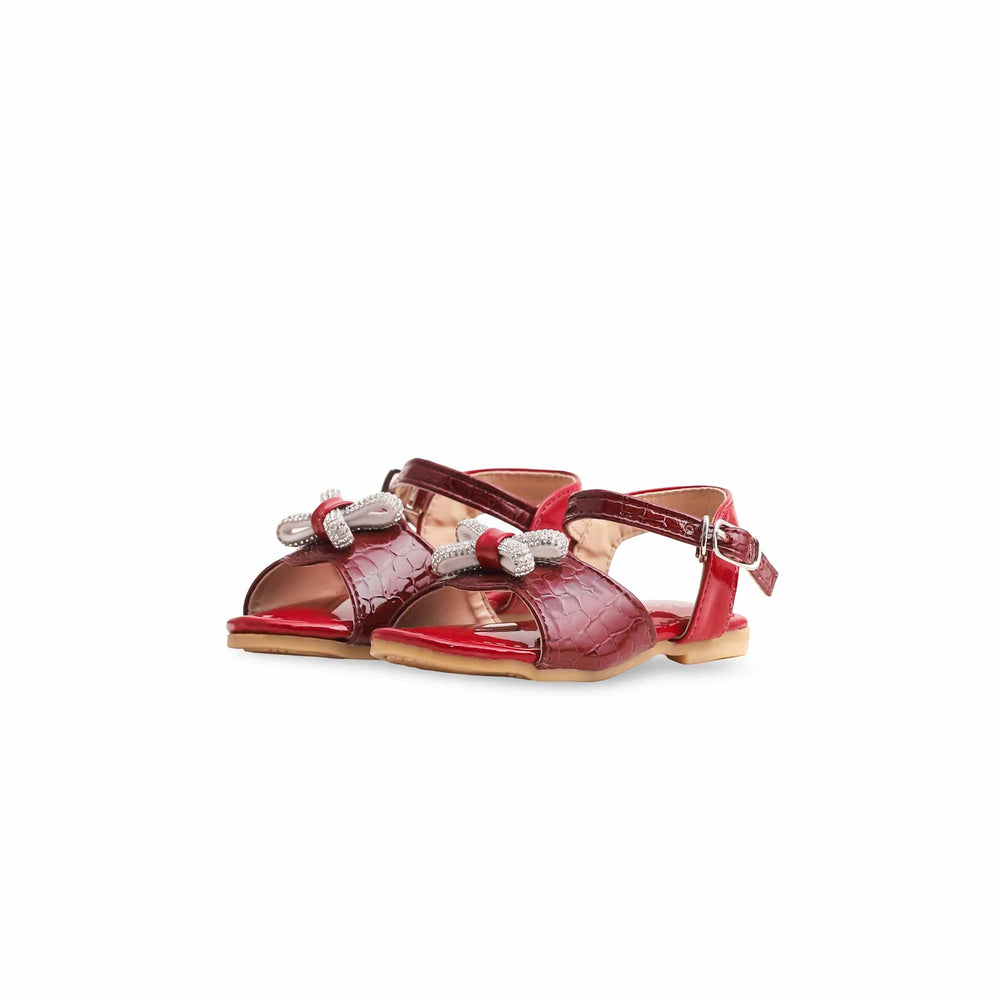 Girls Red Formal Sandal KD9928