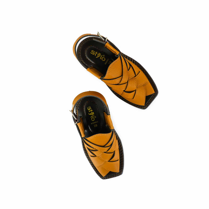 Boys Mustard Peshawari Chappal KD9934