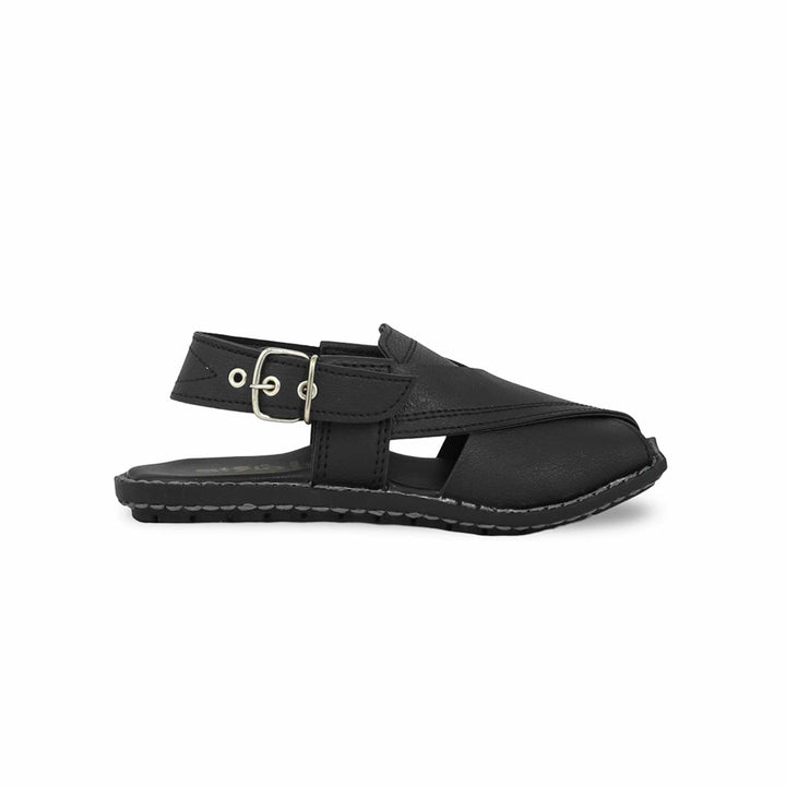 Boys Black Peshawari Chappal KD9935