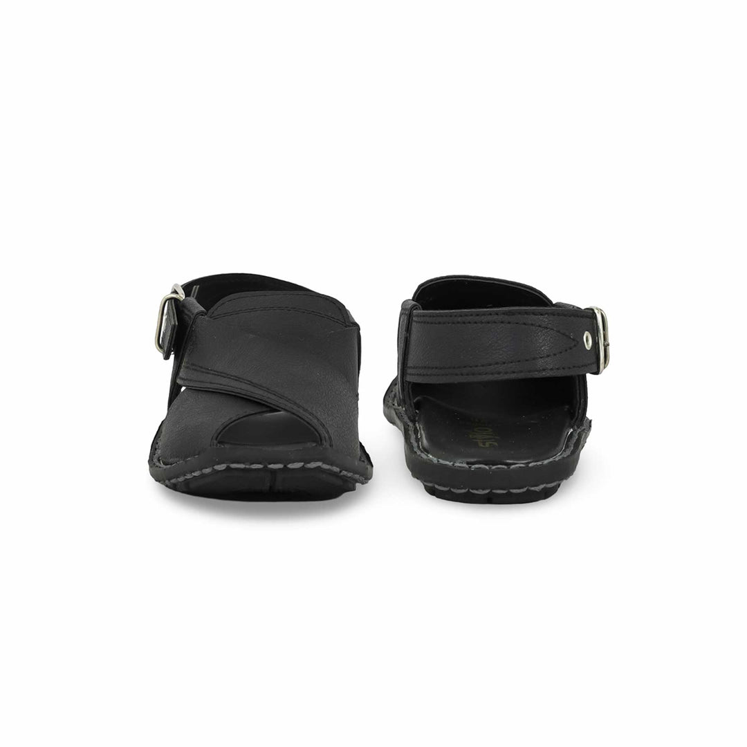 Boys Black Peshawari Chappal KD9935