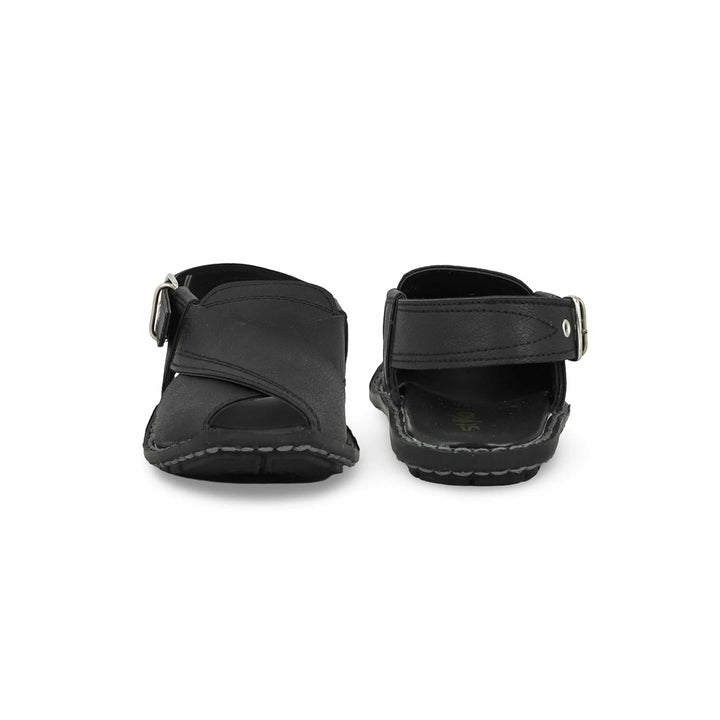 Boys Black Peshawari Chappal KD9935