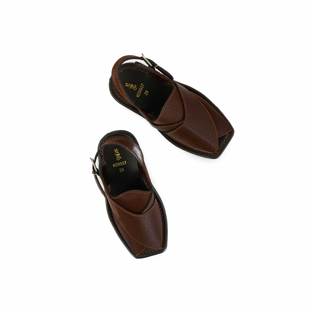 Boys Brown Peshawari Chappal KD9937