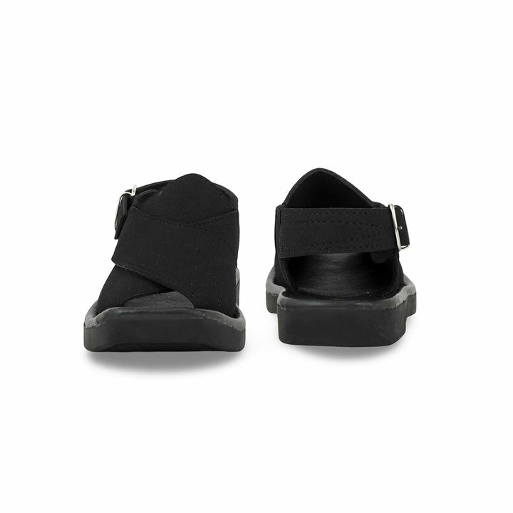 Boys Black Peshawari Chappal KD9939