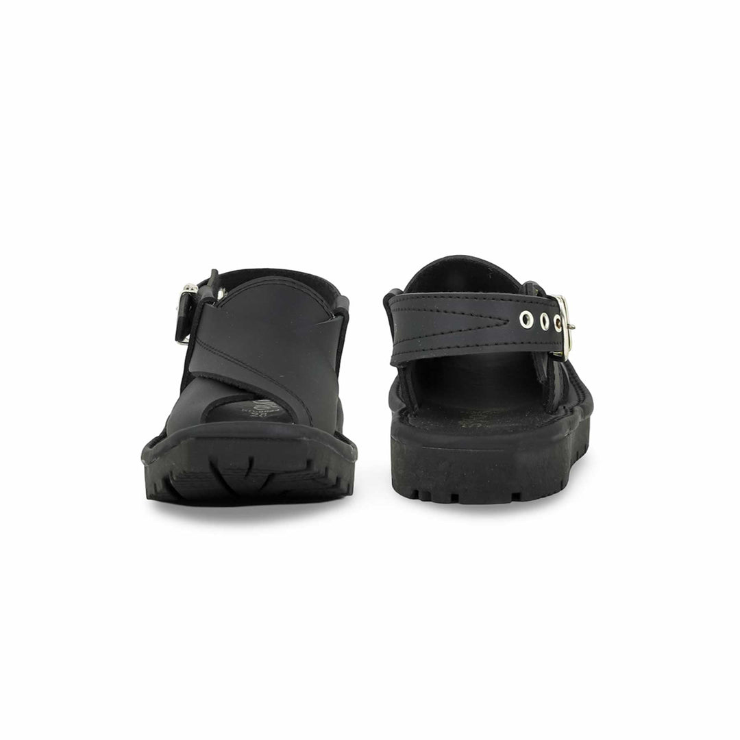 Boys Black Peshawari Chappal KD9944