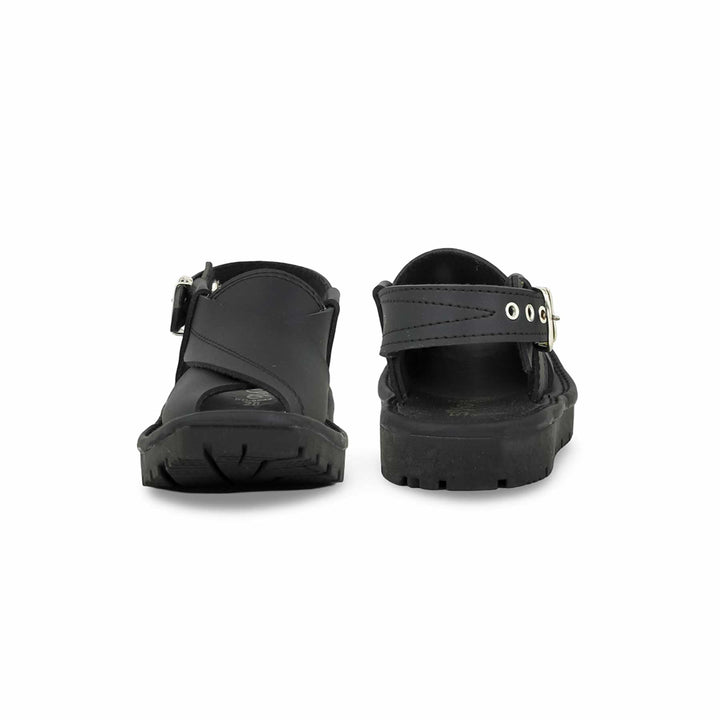 Boys Black Peshawari Chappal KD9944