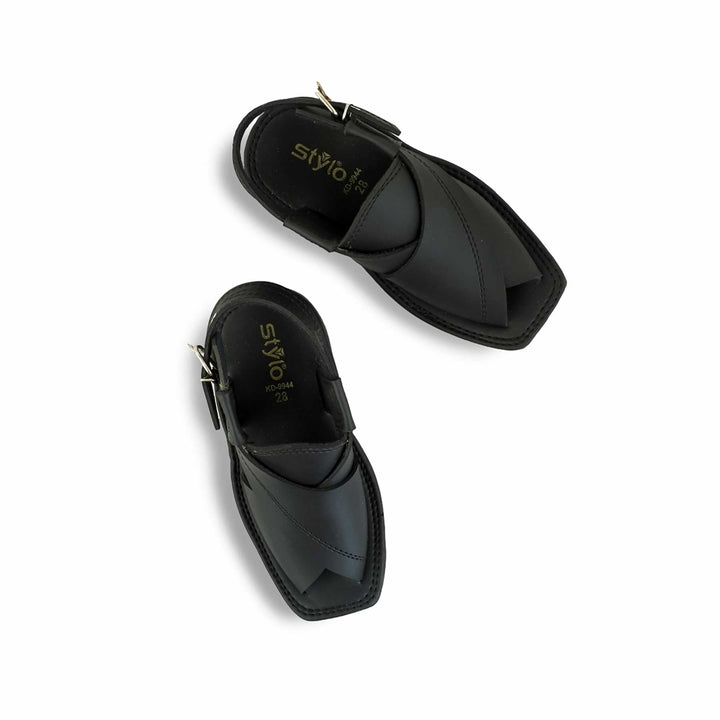 Boys Black Peshawari Chappal KD9944