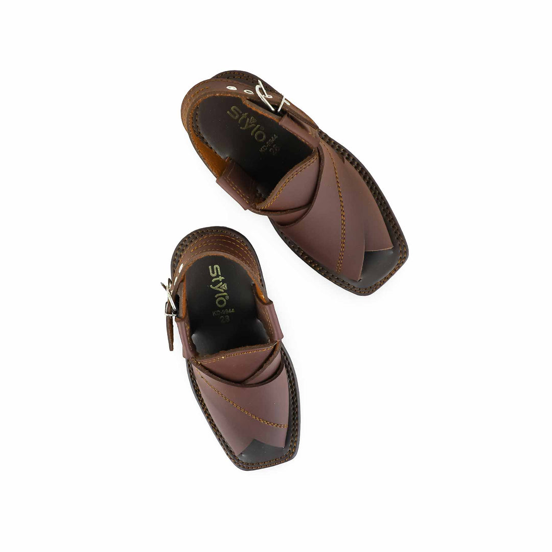 Boys Brown Peshawari Chappal KD9944