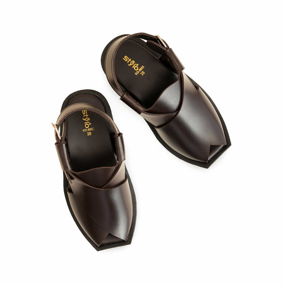 Boys Coffee Peshawari Chappal KD9955