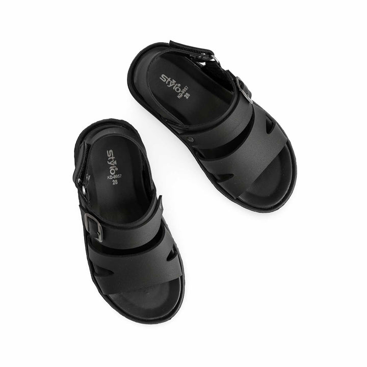 Boys Black Formal Sandal KD9957