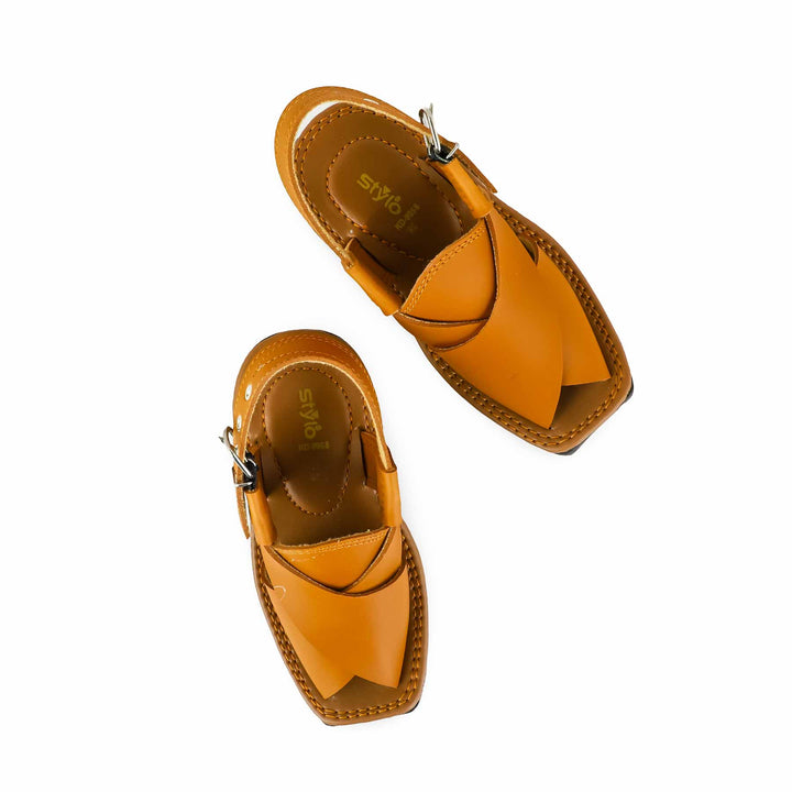 Boys Mustard Peshawari Chappal KD9958