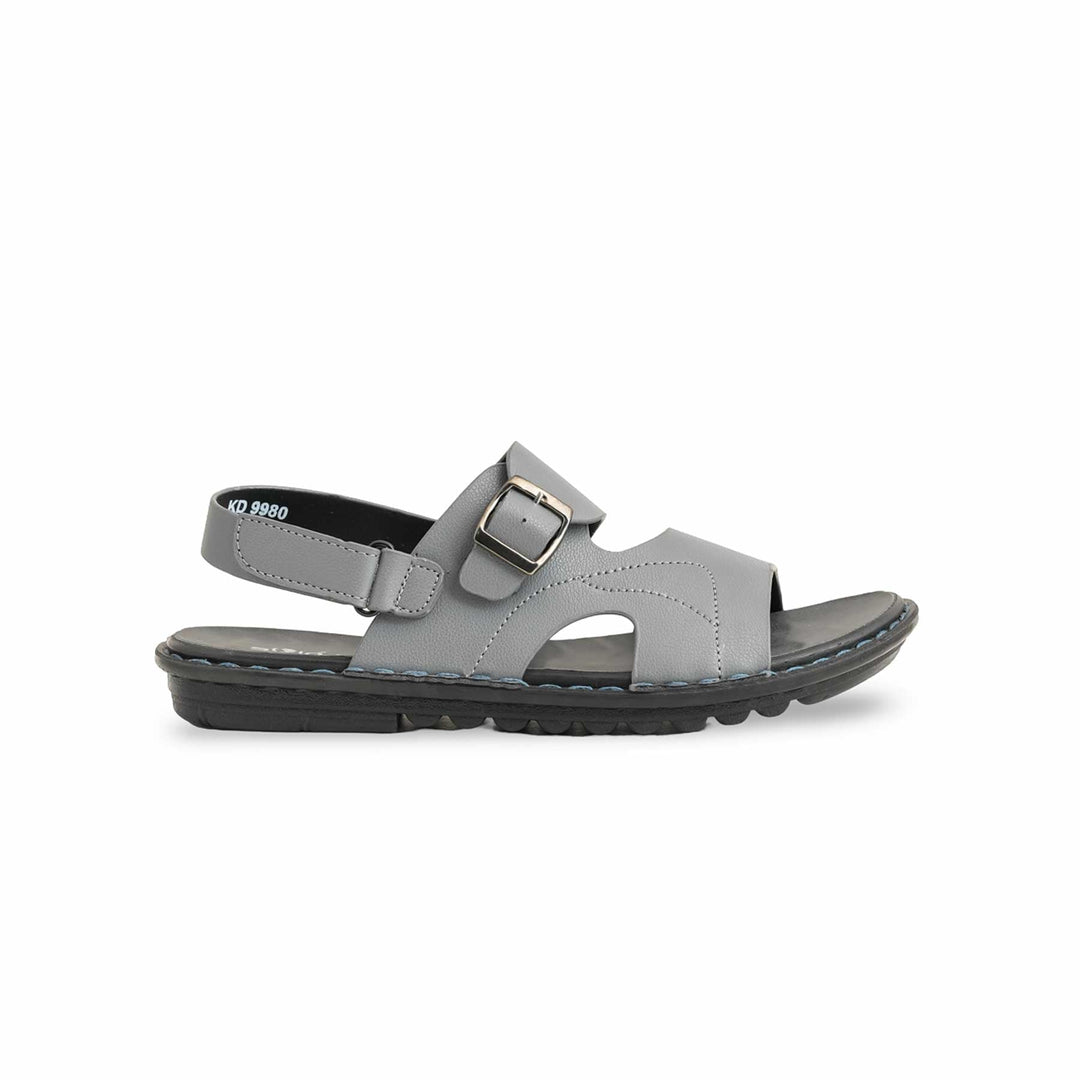 Boys Grey Formal Sandal KD9980