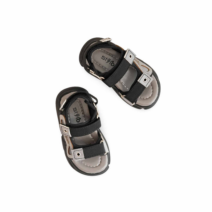 Boys Black Casual Sandal KD9997
