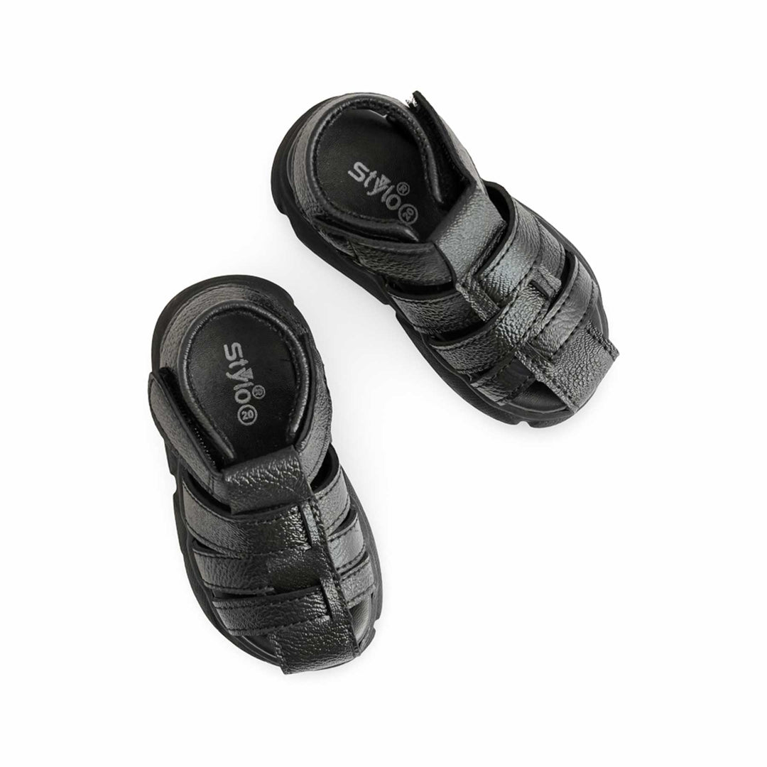 Boys Black Formal Sandal KD9999