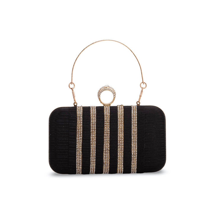 Black Fancy Clutch P15051