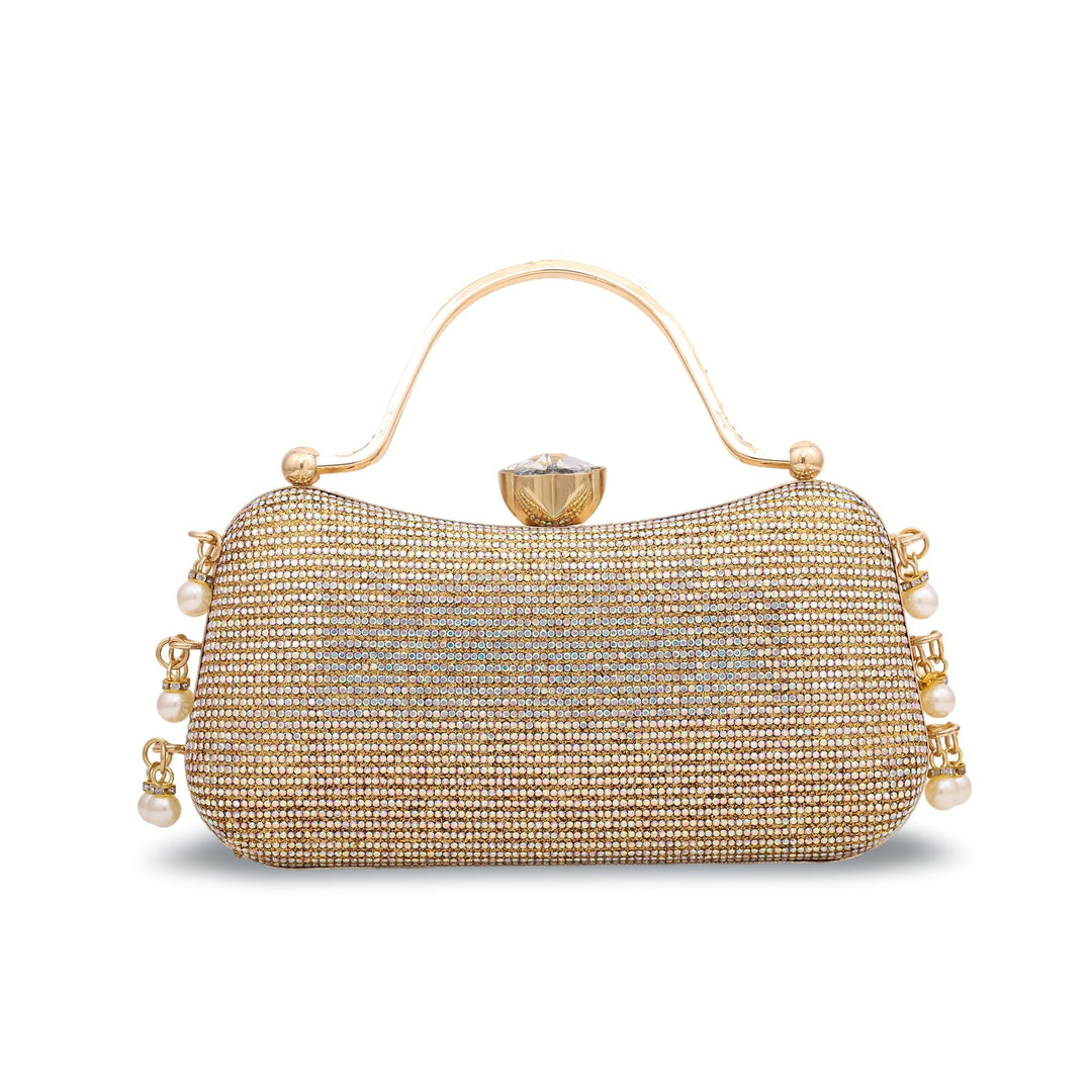 AB Golden Bridal Clutch P15064