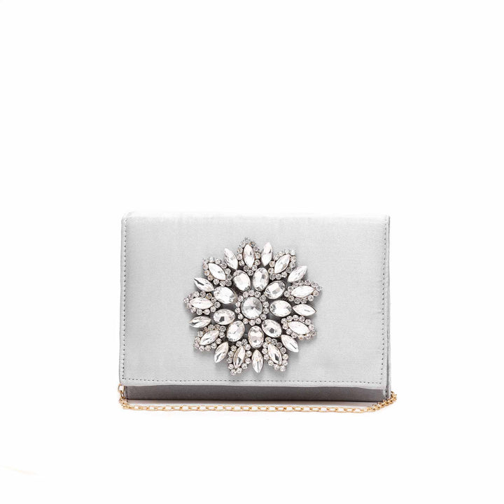 Silver Casual Clutch P15152