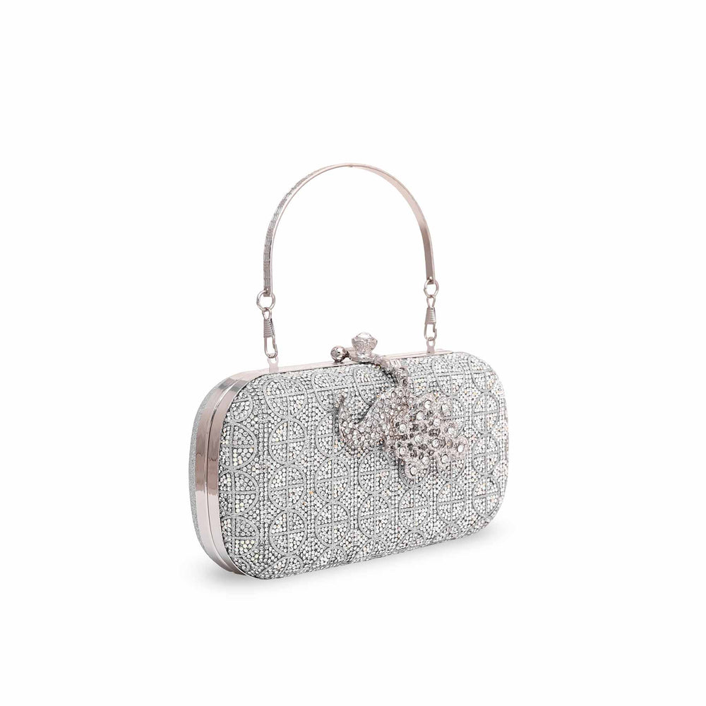 Silver Bridal Clutch P15189